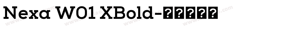 Nexa W01 XBold字体转换